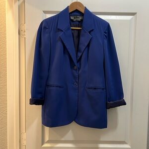 HW NEW YORK Women's Blue Blazer
